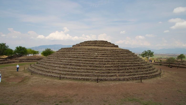 Structures at the Guachimontones archaeological site date to the fourth century B.C.