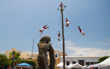 The flying pole dance in downtown Tequila's main plaza, a practice said to have orignated among the indigenous peoples of central Mexico.