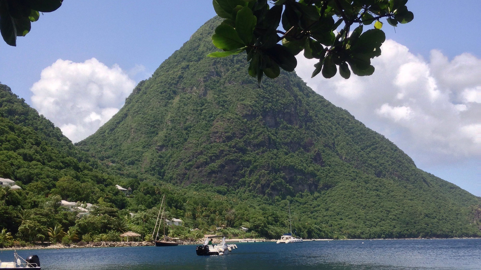 St. Lucia's signature Pitons.