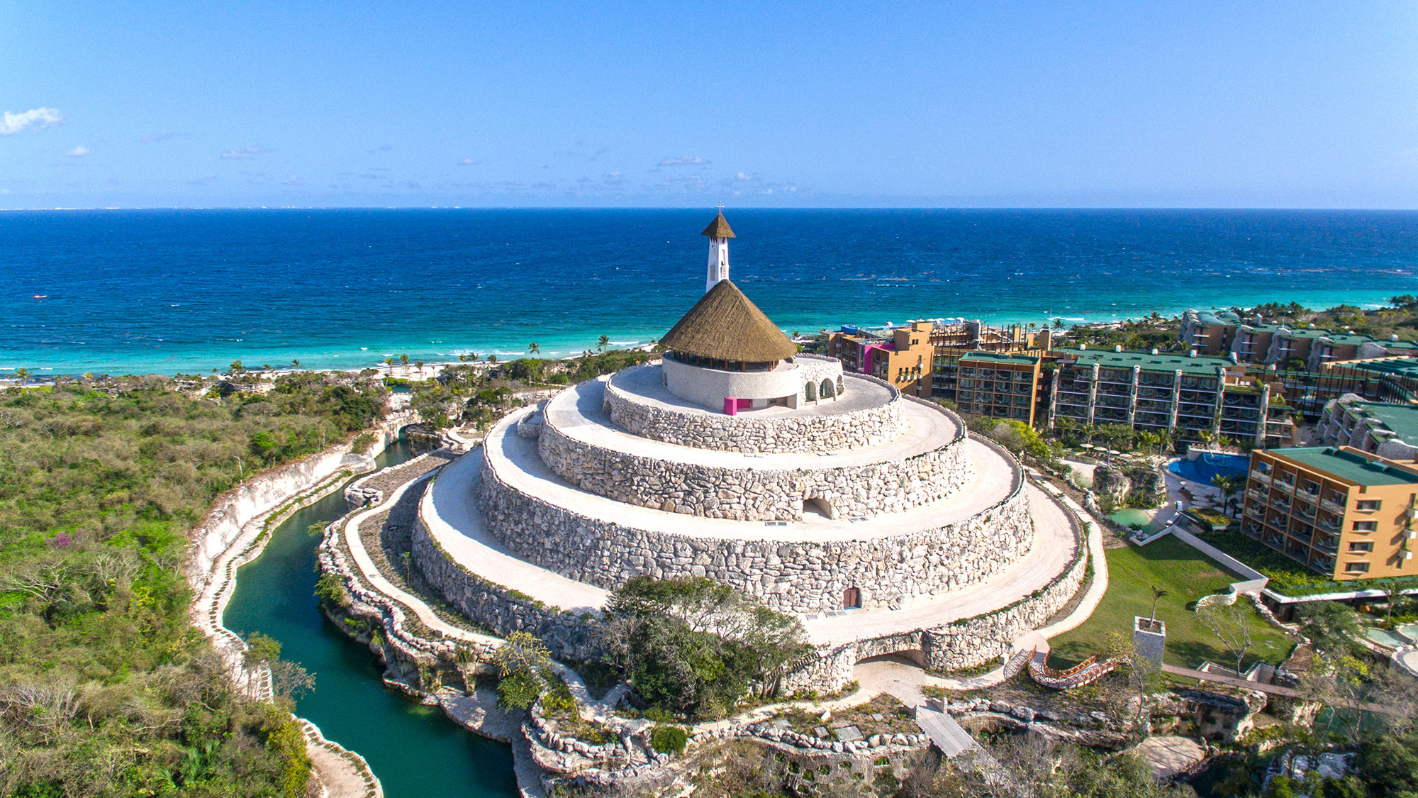 The Capilla de Todos Los Angeles at Hotel Xcaret Mexico.