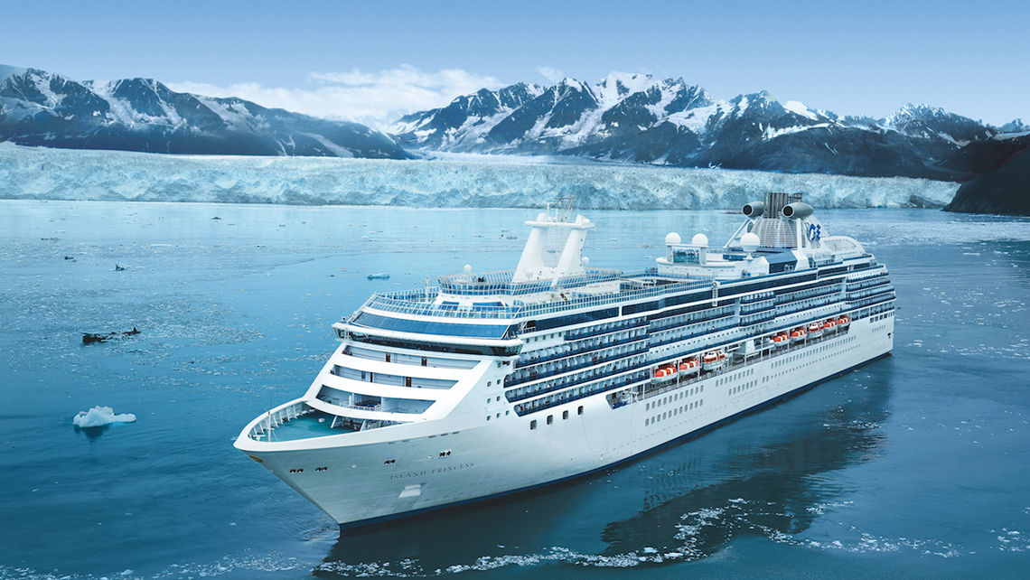 Princess Cruises' Island Princess in Alaska's Glacier Bay. The state's congressional delegation is asking Canada to reconsider its extension of a large-ship cruise ban.