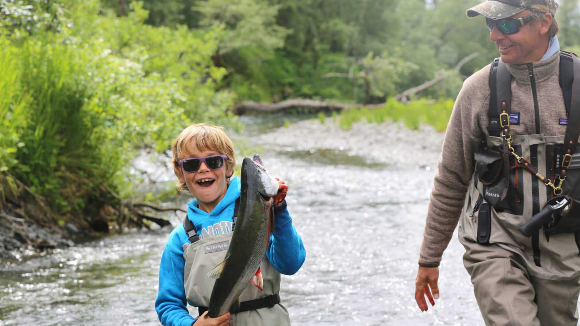 Packages at Tordrillo Mountain Lodge come with use of fishing equipment.
