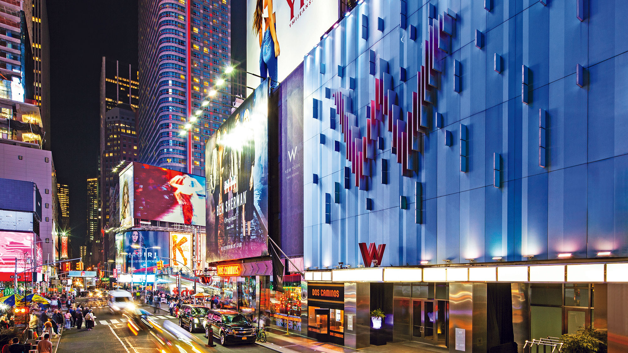 The W Hotel Times Square, a location the brand may be leaving.