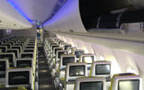 Airbus is introducing its Airspace cabin concept with the launch of the A330neo line. With Airspace, the aerospace giant promises to provide more well being for passengers while keeping airlines in mind. As part of Airspace, planes will have uninterrupted straight lines, like this one, which Airbus says creates a more roomy feel.