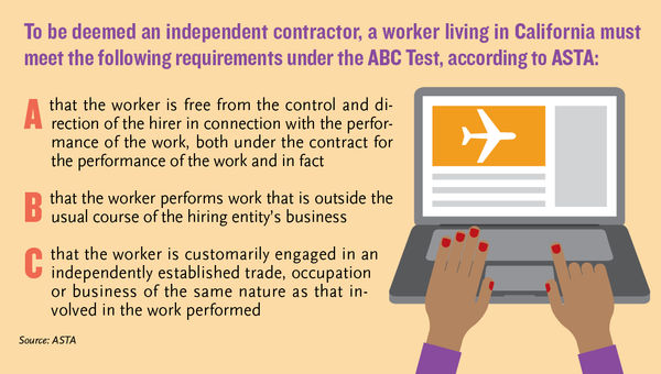 Court ruling on ICs in California could force major changes at travel agencies