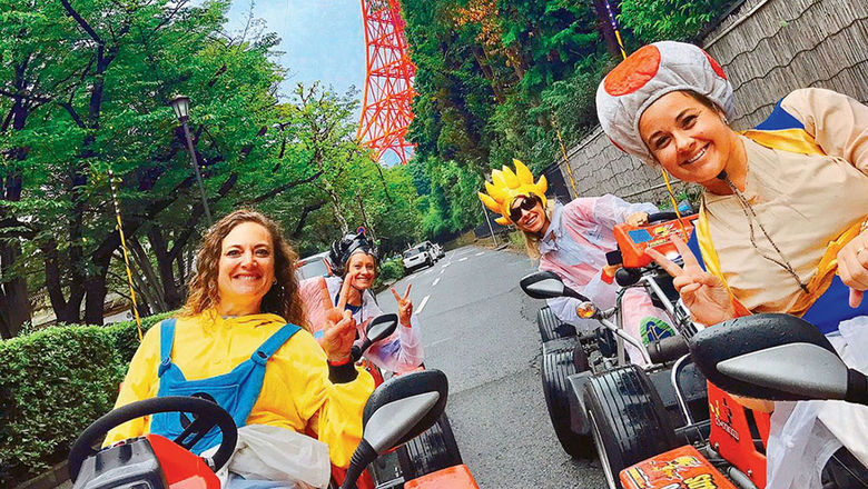 MariCar offers go-kart tours of Tokyo that are bookable online through TripAdvisor Experiences/Viator.