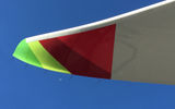 The wings on the A330neo are four meters longer than on older generation A330s. The aircraft also has the upward facaing sharklets on the wing tips to help with aerodynamics. Combined, those features increase fuel efficiency by 4 percent, Airbus says.