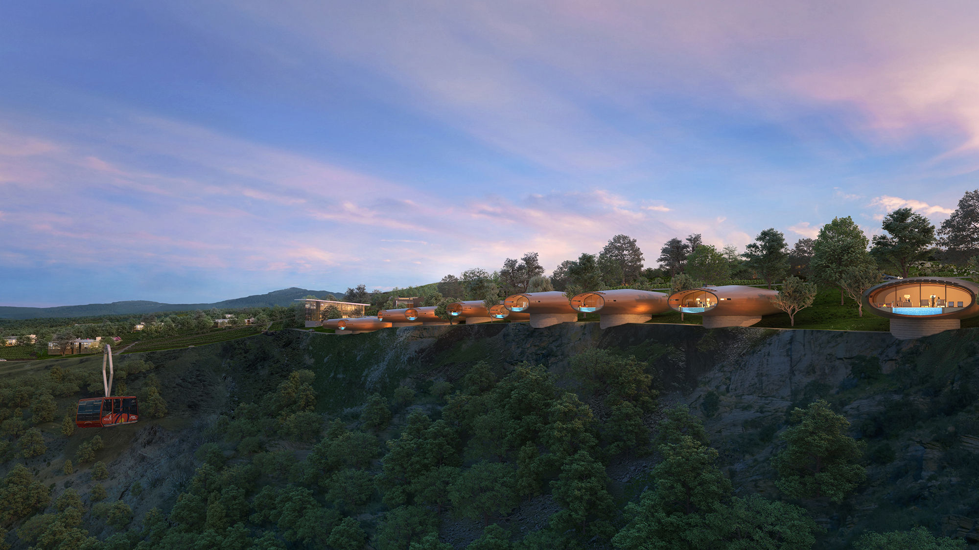 A rendering of the villas at Chatwal San Miguel de Allende.