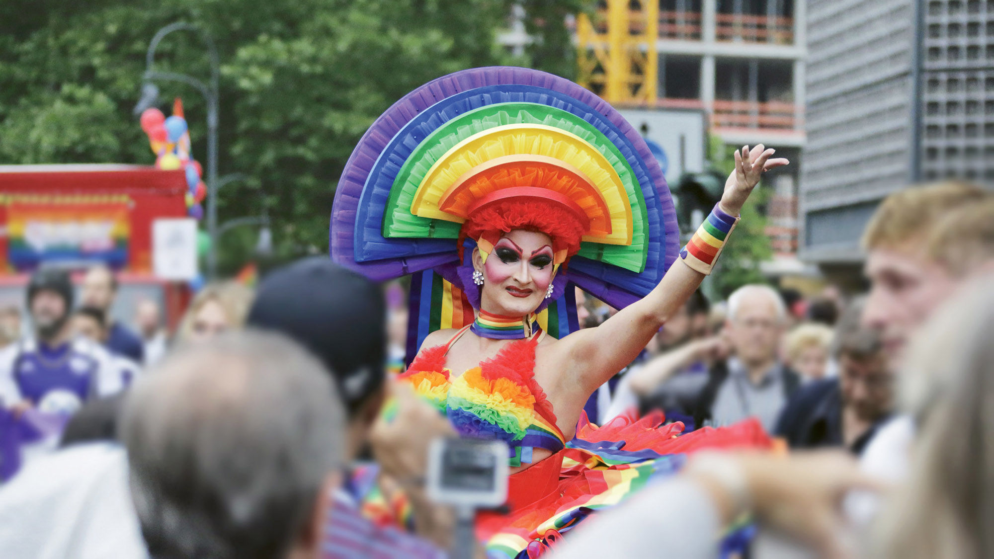 Berlin’s Christopher Street Day parade draws thousands each summer.