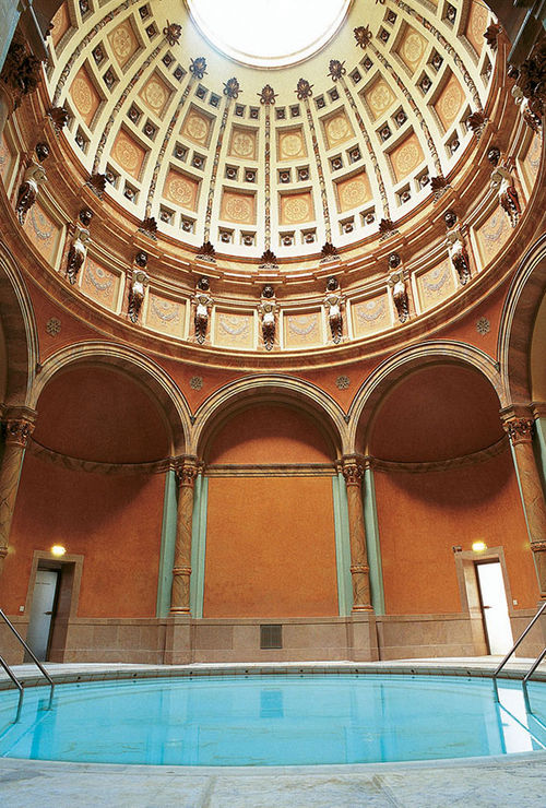Caracalla Spa's sister facility Friedrichsbad opened in 1877.
