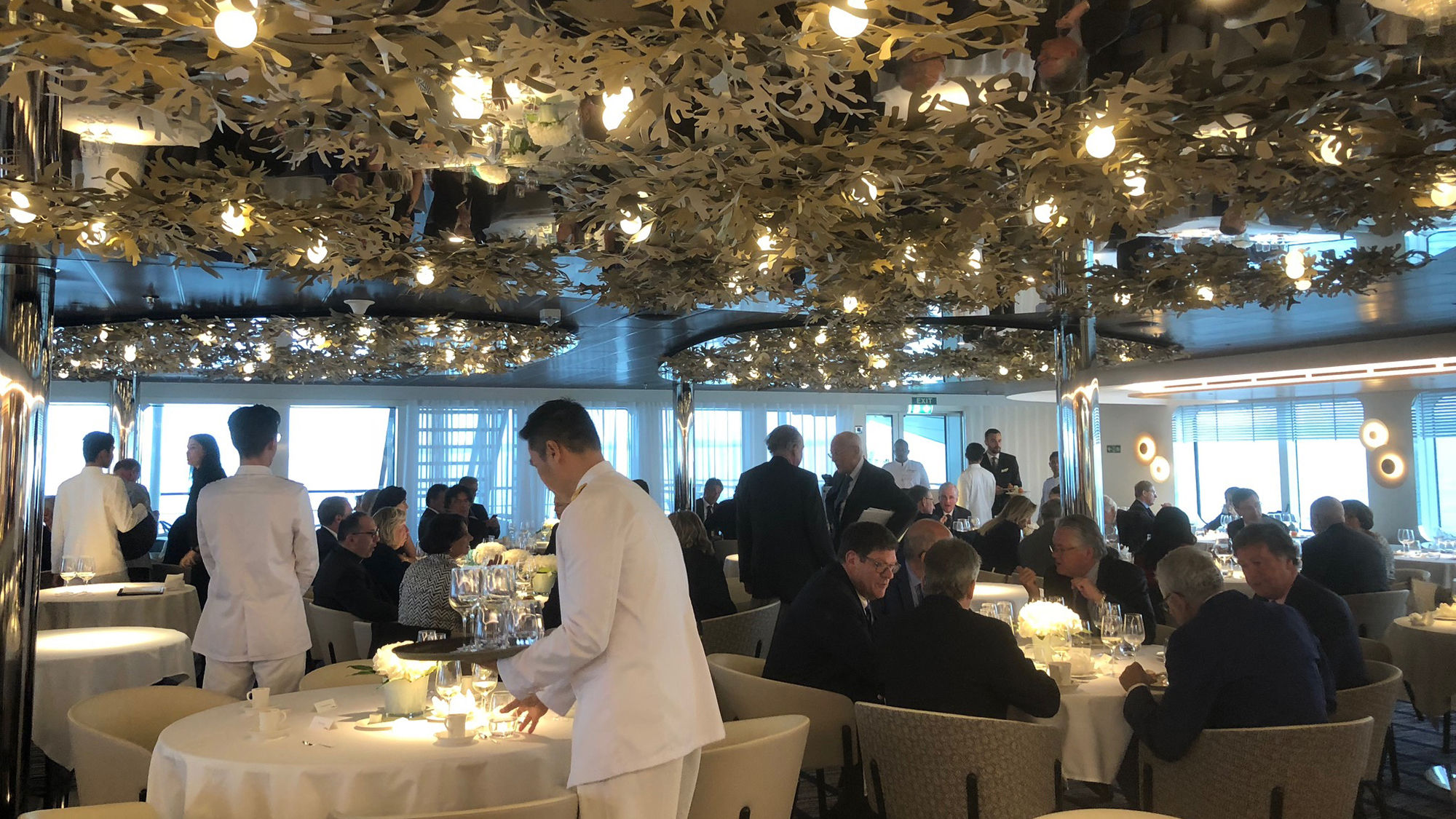 The main dining room on Le Laperouse.