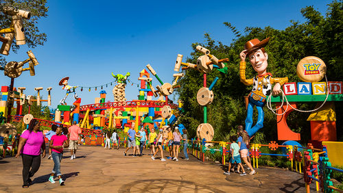 The entrance to Toy Story Land. The entrance to Toy Story Land.