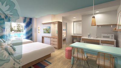 A two-bedroomm suite at the Surfside Inn & Suites at Universal Orlando Resort.