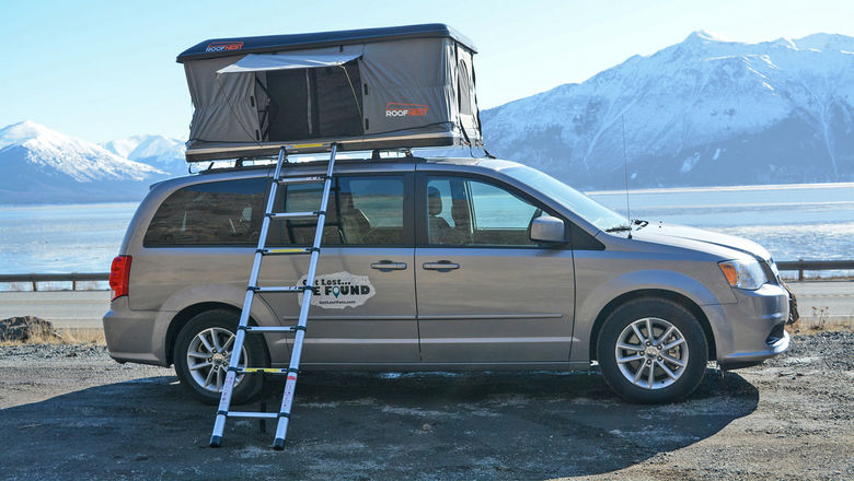 Get Lost Travel Vans rents camper vans with double beds in the main-cabin and a pop-up rooftop tent.