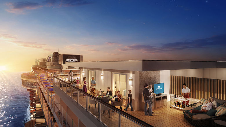 On the Sky Princess, the Sky Suites will be centrally located on the top decks and feature the largest private balconies ever offered by Princess Cruises.