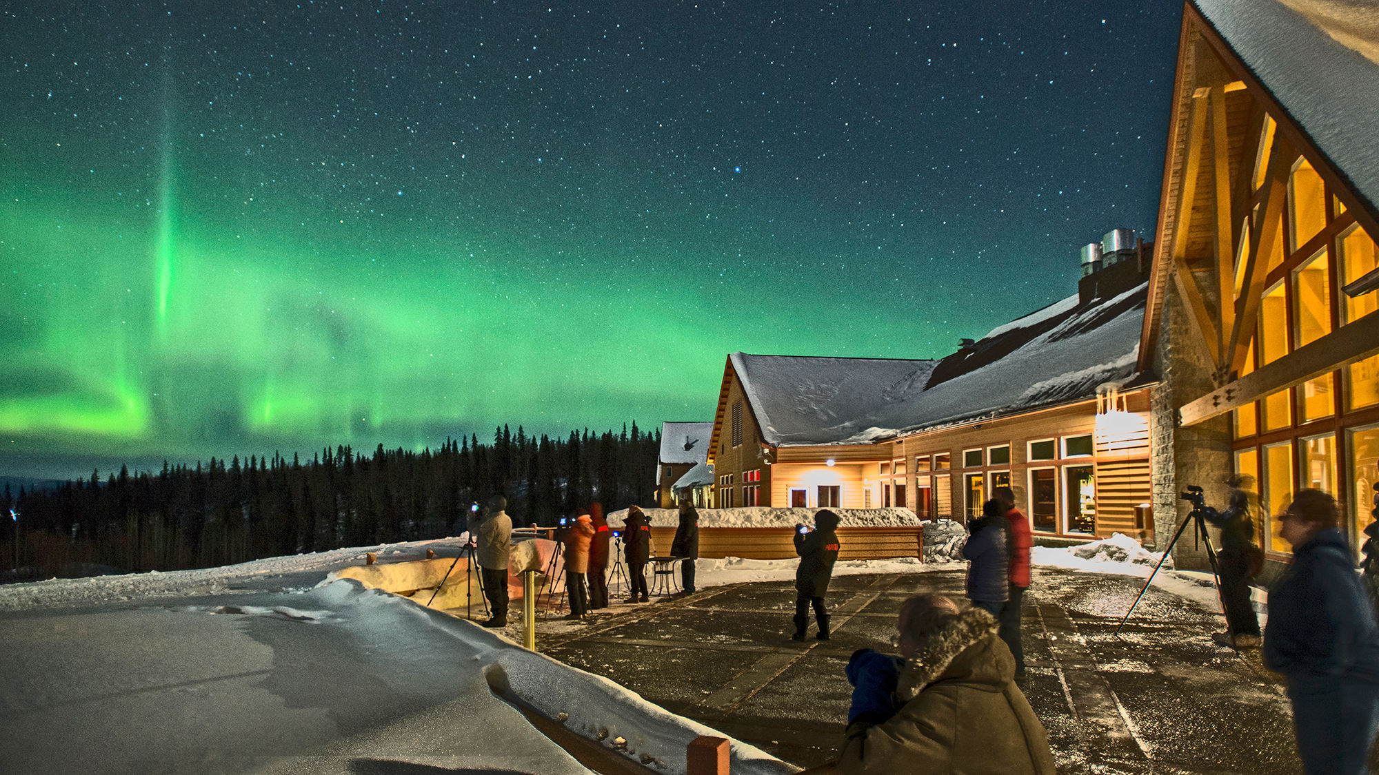 The Winter Wonders tour includes two nights in Talkeetna for aurora borealis viewing.