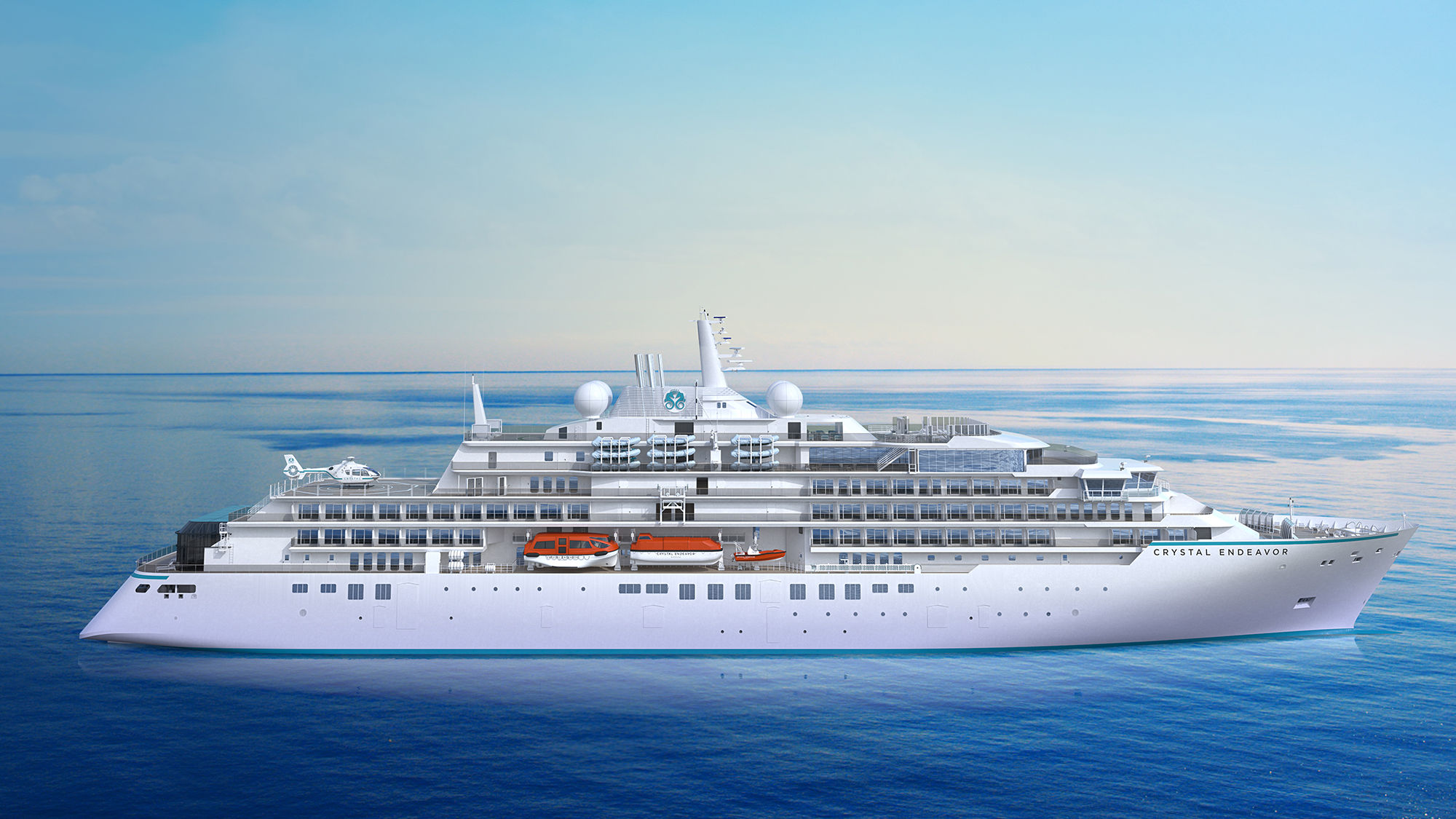 Initial itineraries revealed for Crystal's first yacht