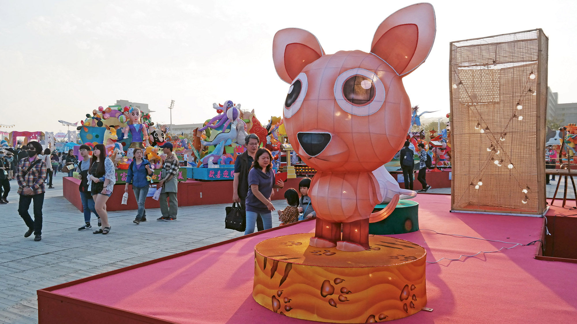 A whimsical creation on display at the annual lantern festival in Chiayi, Taiwan.