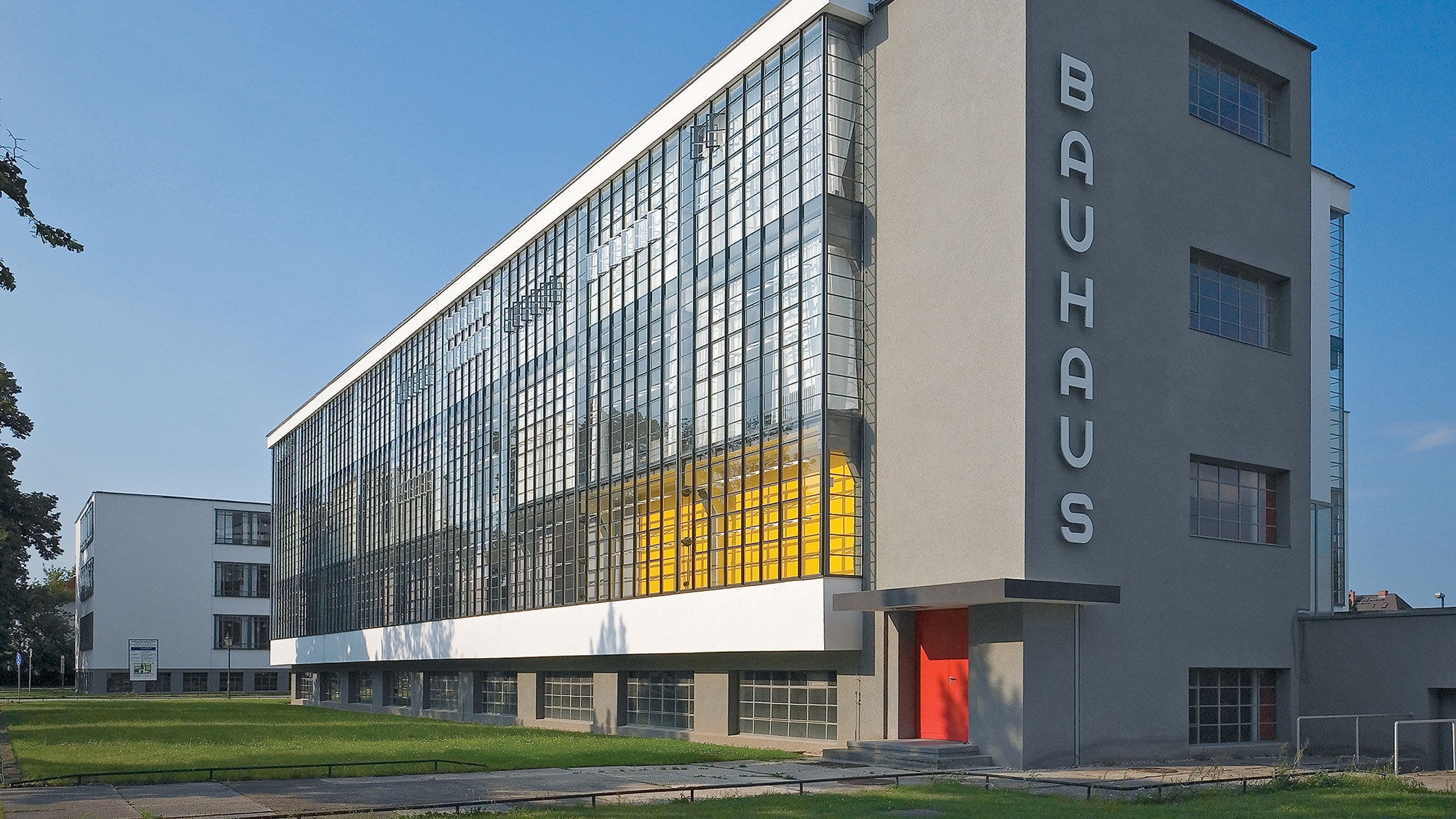 The Bauhaus school in Dessau, Germany.