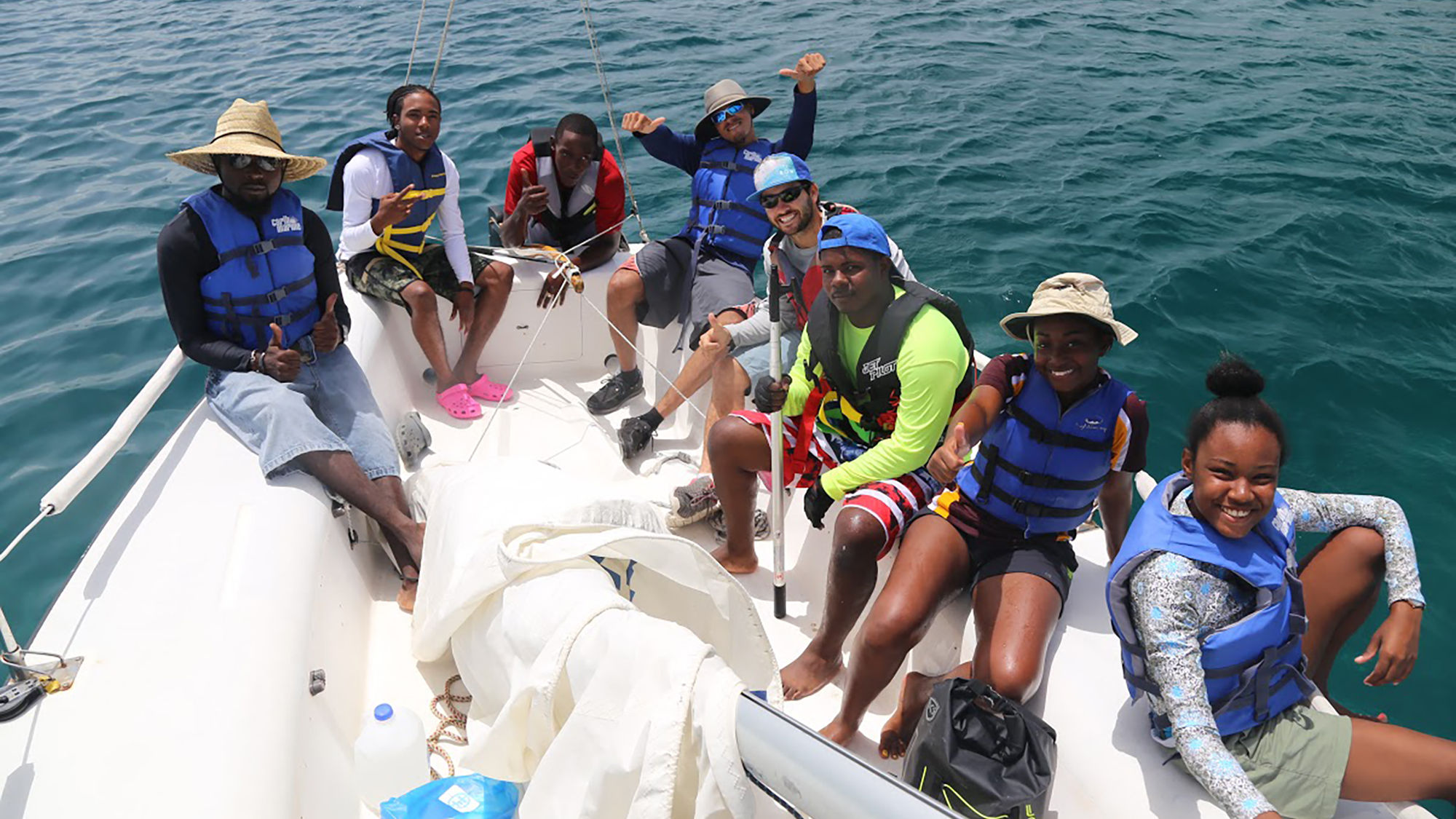 Youth in St. Thomas benefit from a grant from the Caribbean Tourism Recovery Fund that teaches skills of the marine trade.