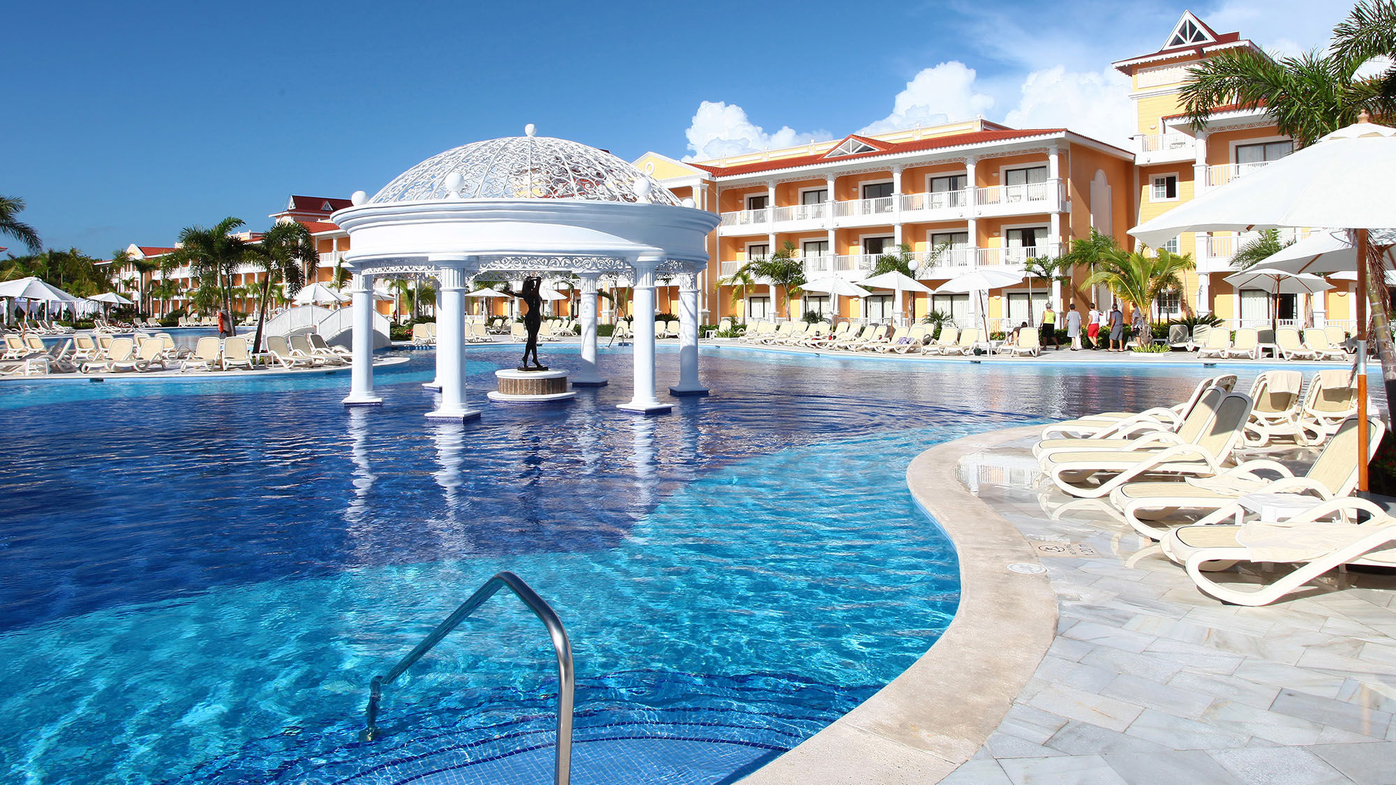 The pool at the Grand Bahia Principe Aquamarine.