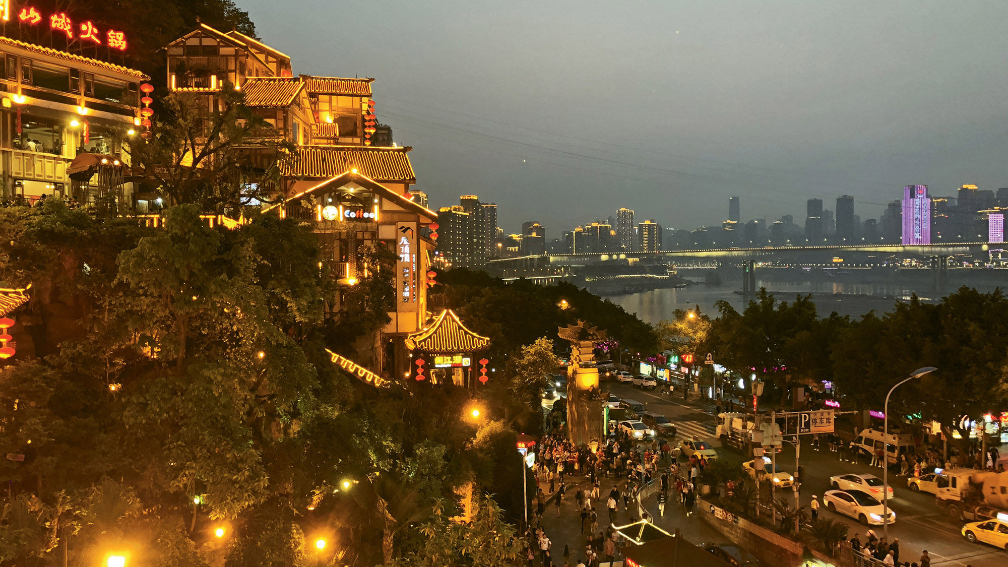 Hongya Cave, a replica of an ancient fortress, is a top attraction in Chongqing.