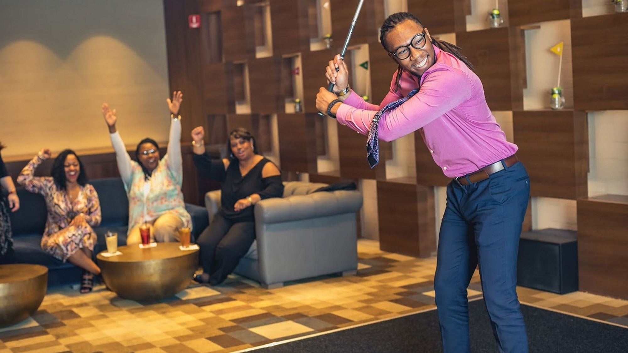 The Topgolf Swing Suite brings the golfing experience indoors with virtual play and lounge amenities.