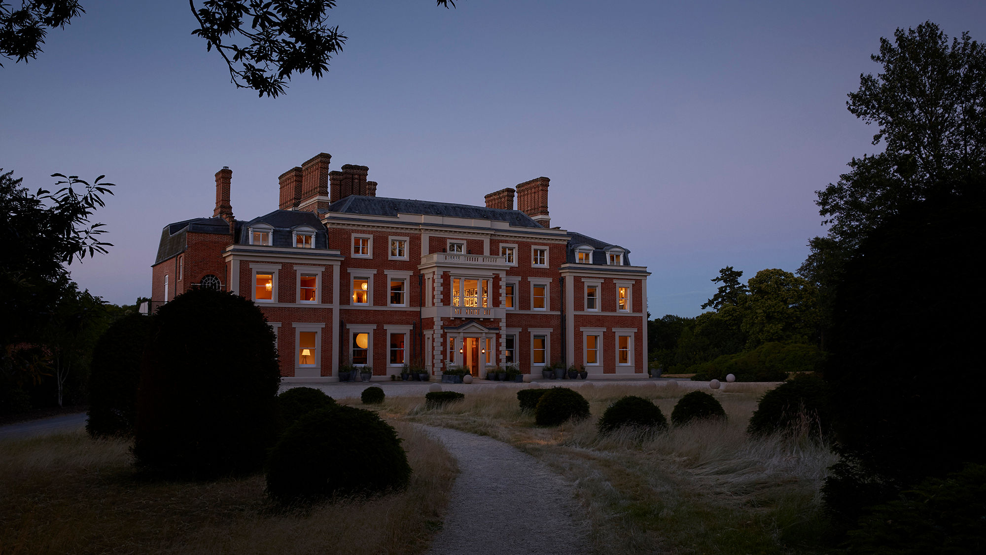 Heckfield Place dates to the early 1800s.