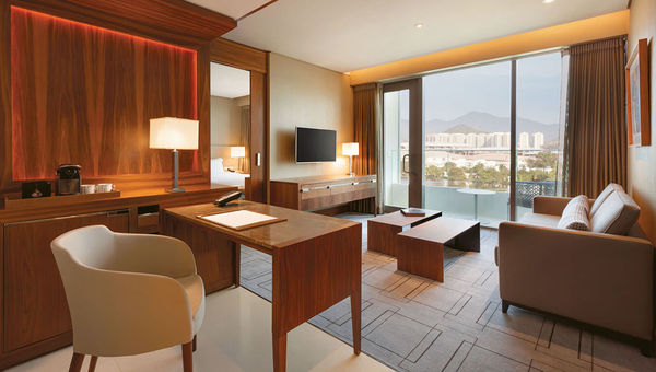 An Executive Suite at the Hilton Barra in Rio de Janeiro. An Executive Suite at the Hilton Barra in Rio de Janeiro.