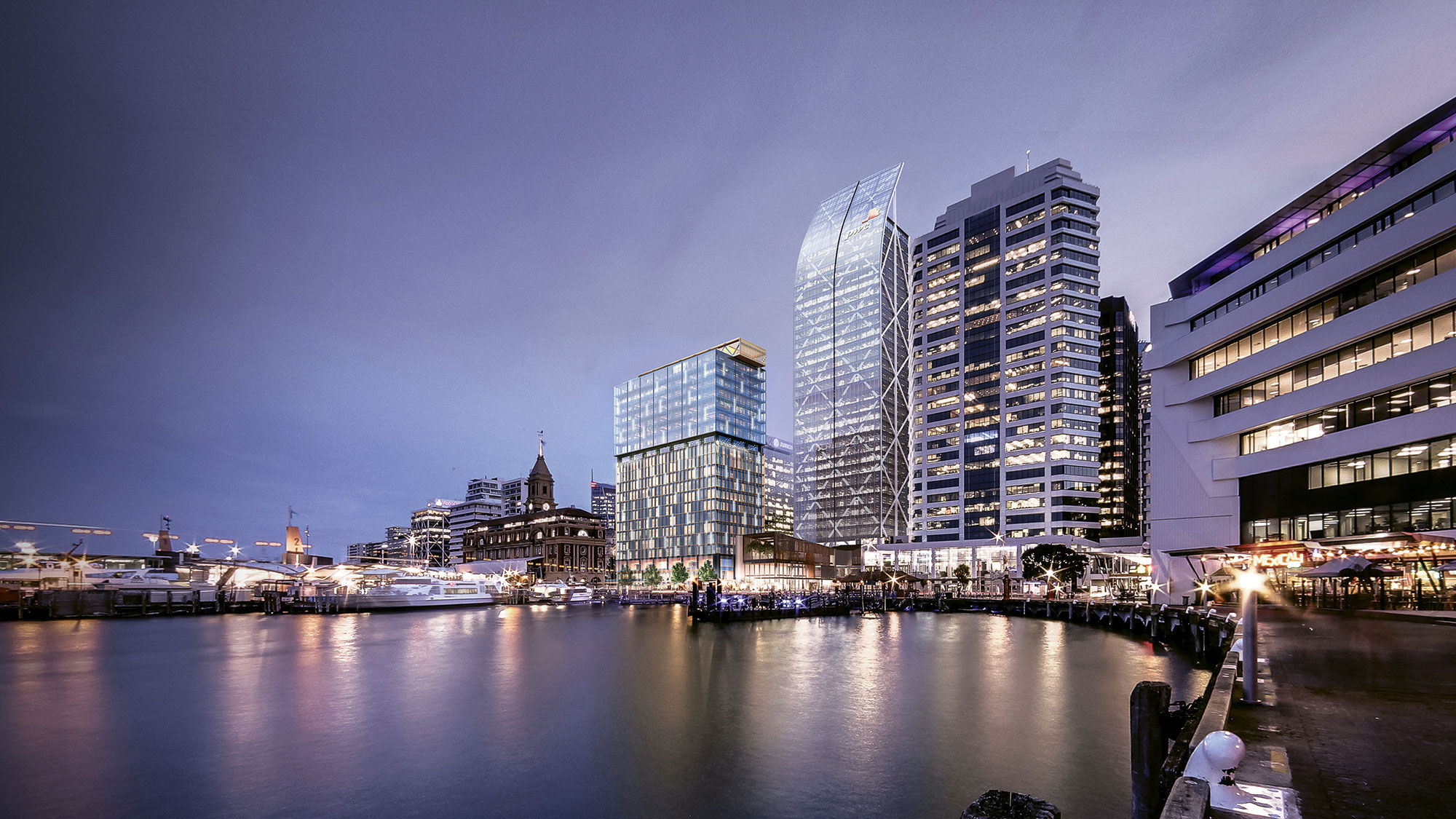 A rendering of the InterContinental hotel in Auckland, scheduled to open in 2022.