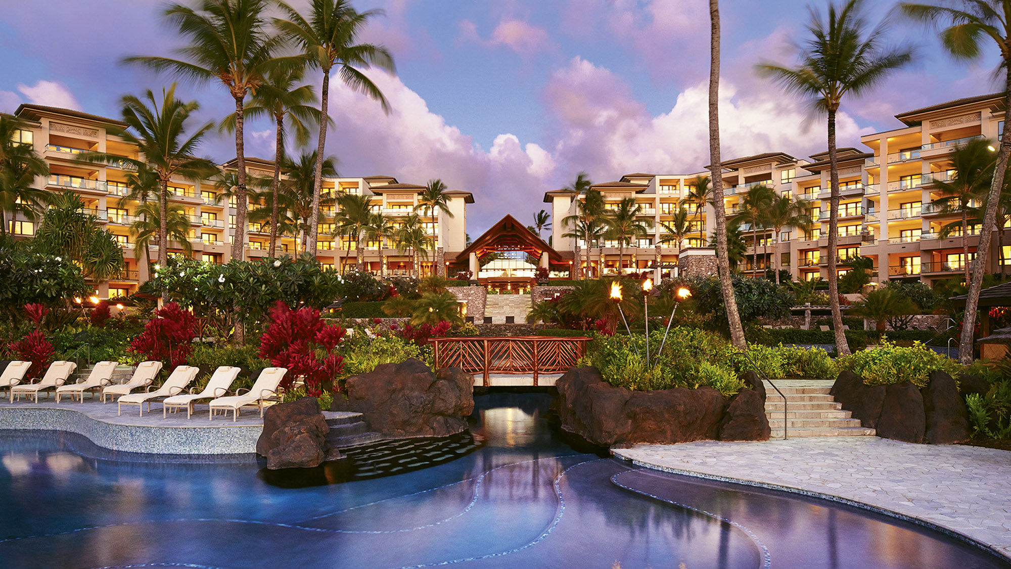 The Montage Kapalua Bay resort features a spa and two championship golf courses.