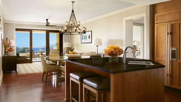 One of the Montage Kapalua Bay’s 50 residence-style units after a redesign that was partly inspired by the Hawaiian term ahupuaa, meaning “from the mountains to the sea.”