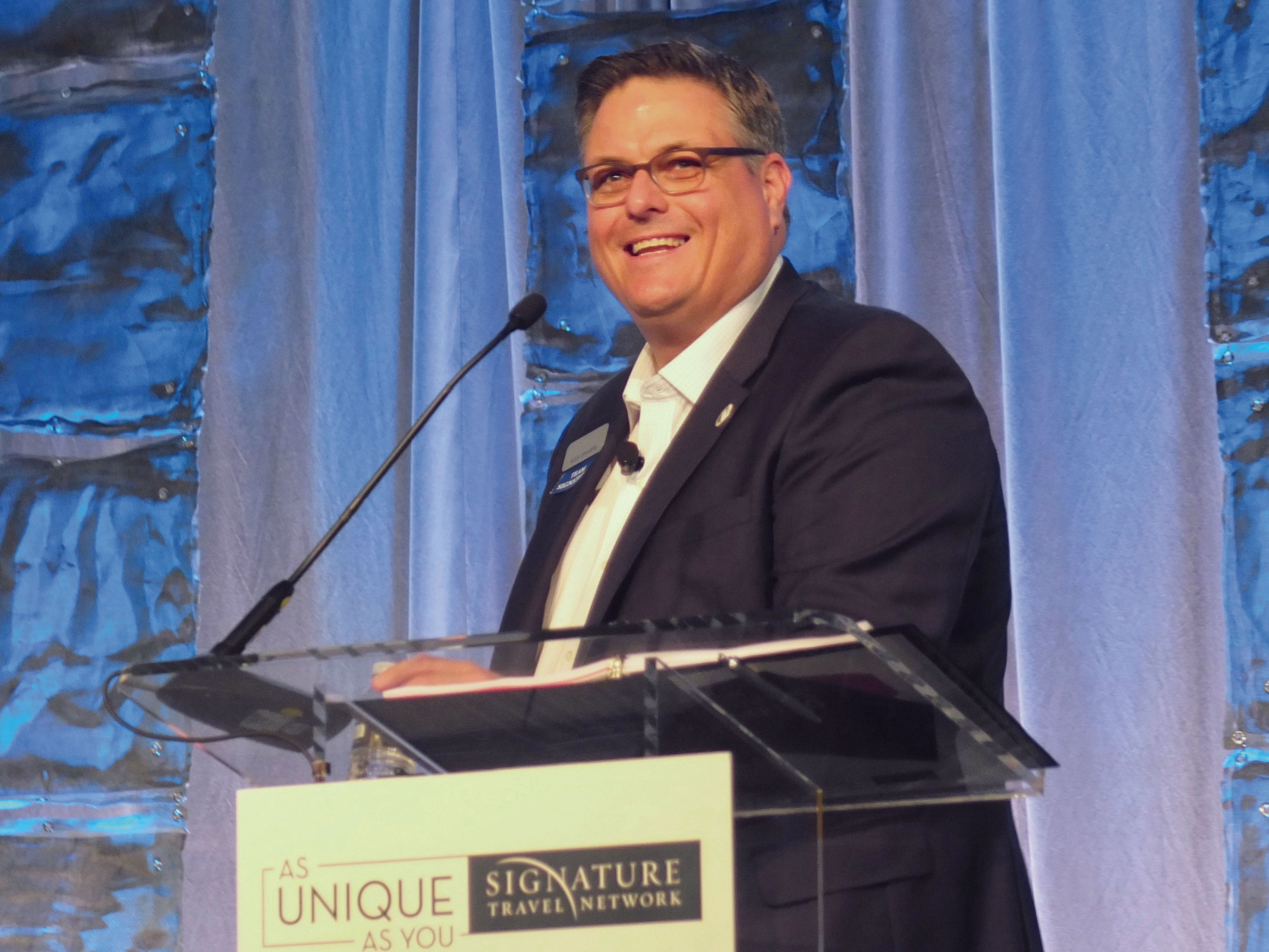 Alex Sharpe said ASTA's recent name change to the American Society of Travel Advisors was "fantastic."