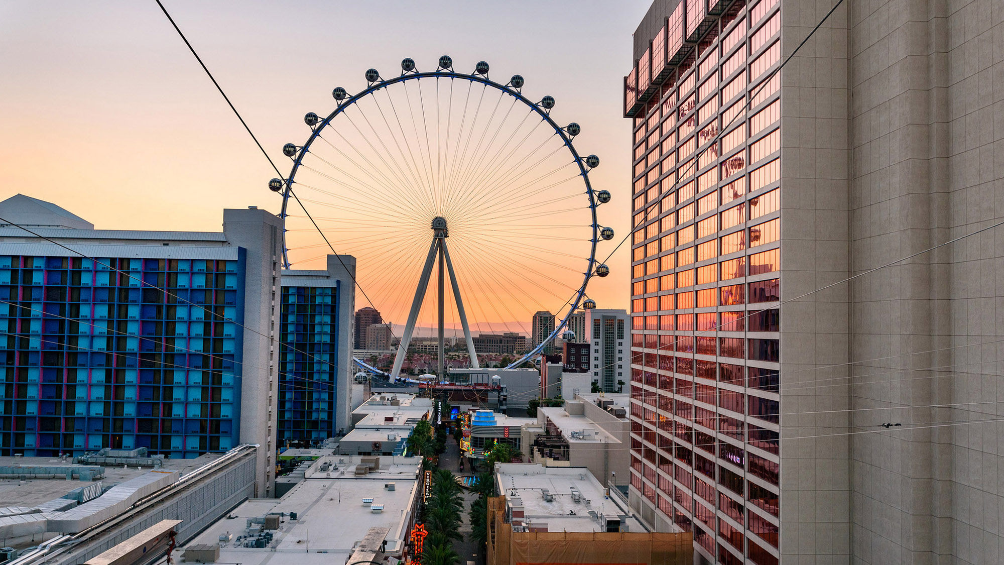 Ten ziplines will launch riders over the Linq Promenade starting in November.