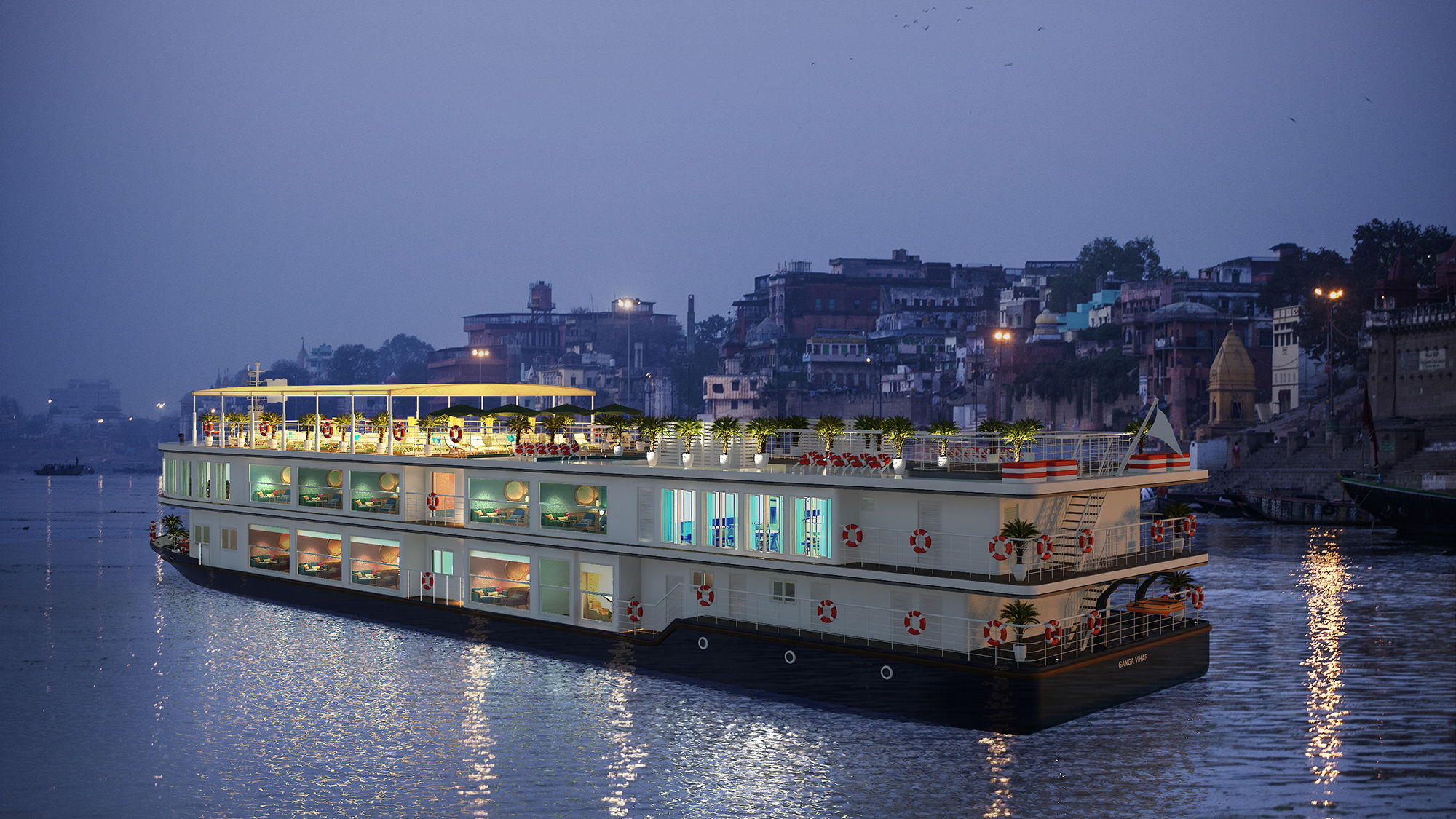 Heritage River Journeys' Ganga Vilas.