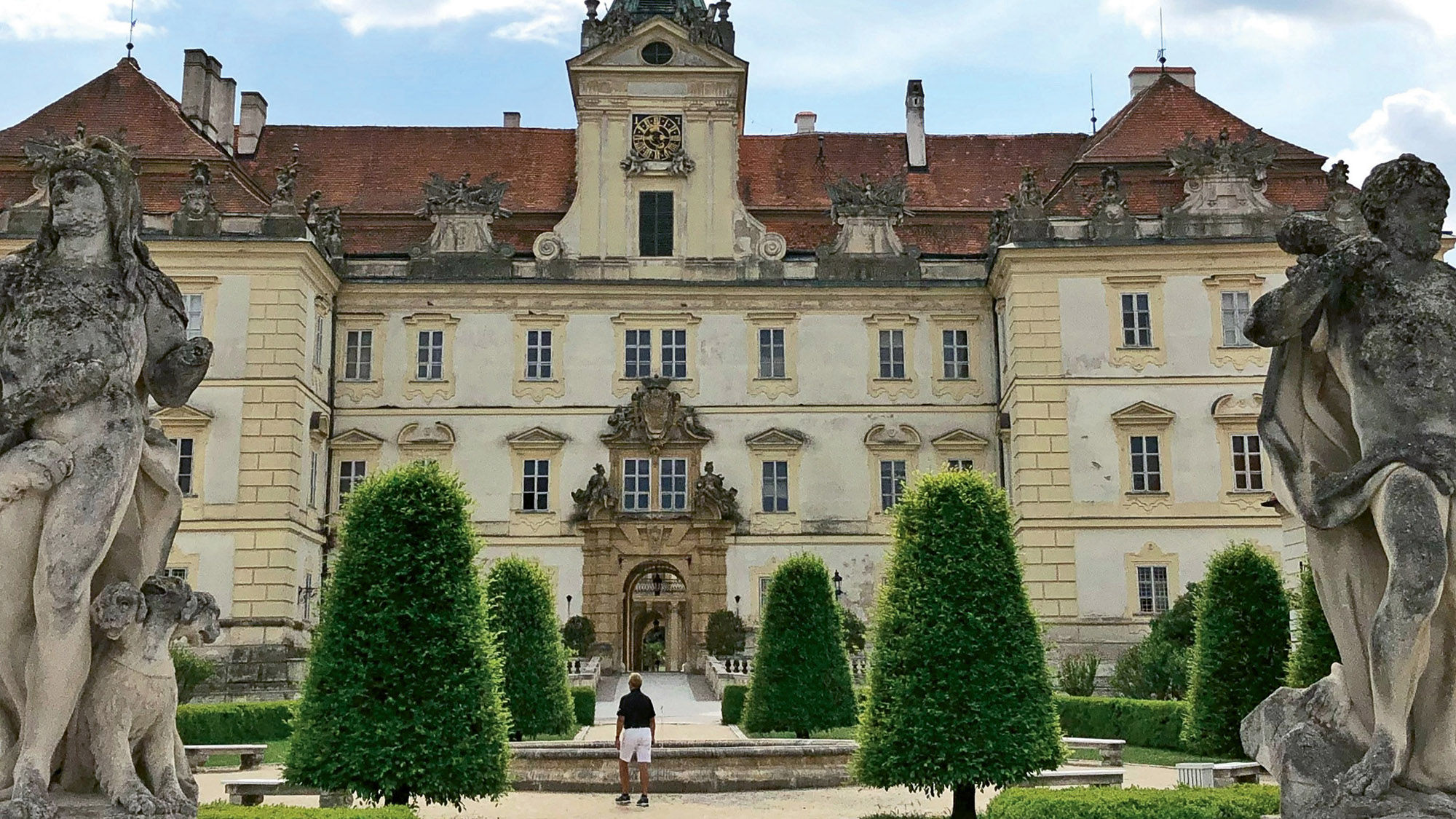 Valtice castle is home to the National Salon of Wine and forms part of a Unesco World Heritage Site.