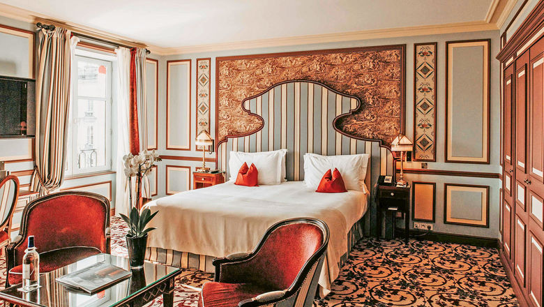 A richly decorated Superior Double Room at the InterContinental Bordeaux — Le Grand Hotel.