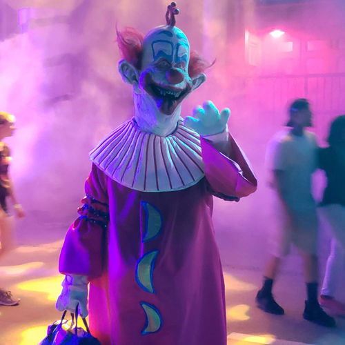 Killer Klowns from Outer Space is the theme of one of the five Scare Zones at this year's event. Killer Klowns from Outer Space is the theme of one of the five Scare Zones at this year's event.
