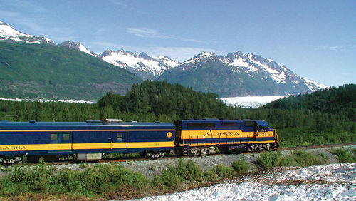 The Alaska Railroad Coastal Classic train. The Alaska Railroad Coastal Classic train.
