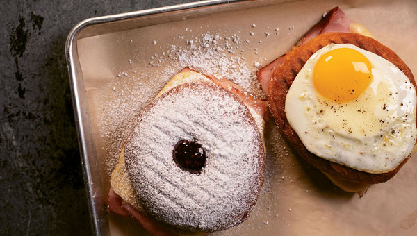 The Monte Cristo sandwich at District: Donuts. Sliders. Brew. The Monte Cristo sandwich at District: Donuts. Sliders. Brew.