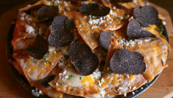 Truffle nachos at Ghost Donkey, a popular Greenwich Village spot that has opened an outpost at Block 16. Truffle nachos at Ghost Donkey, a popular Greenwich Village spot that has opened an outpost at Block 16.