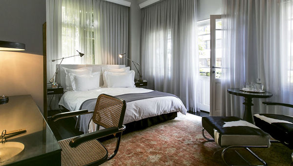 A guestroom at the Hotel Montefiore, a boutique property with 12 rooms. A guestroom at the Hotel Montefiore, a boutique property with 12 rooms.