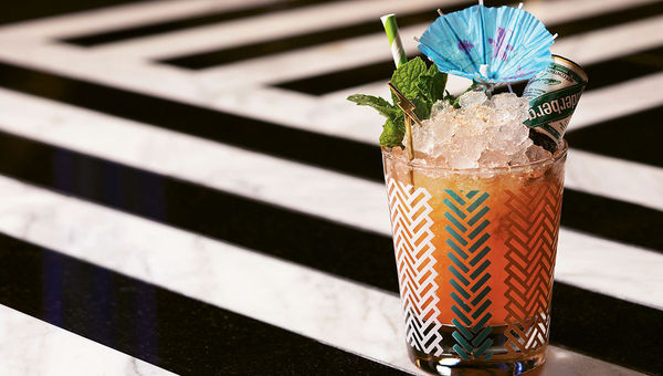 The Disgruntled Mai Tai is emblematic of the drink menu at the Electra Cocktail Club, where familiar cocktails get a fun twist.