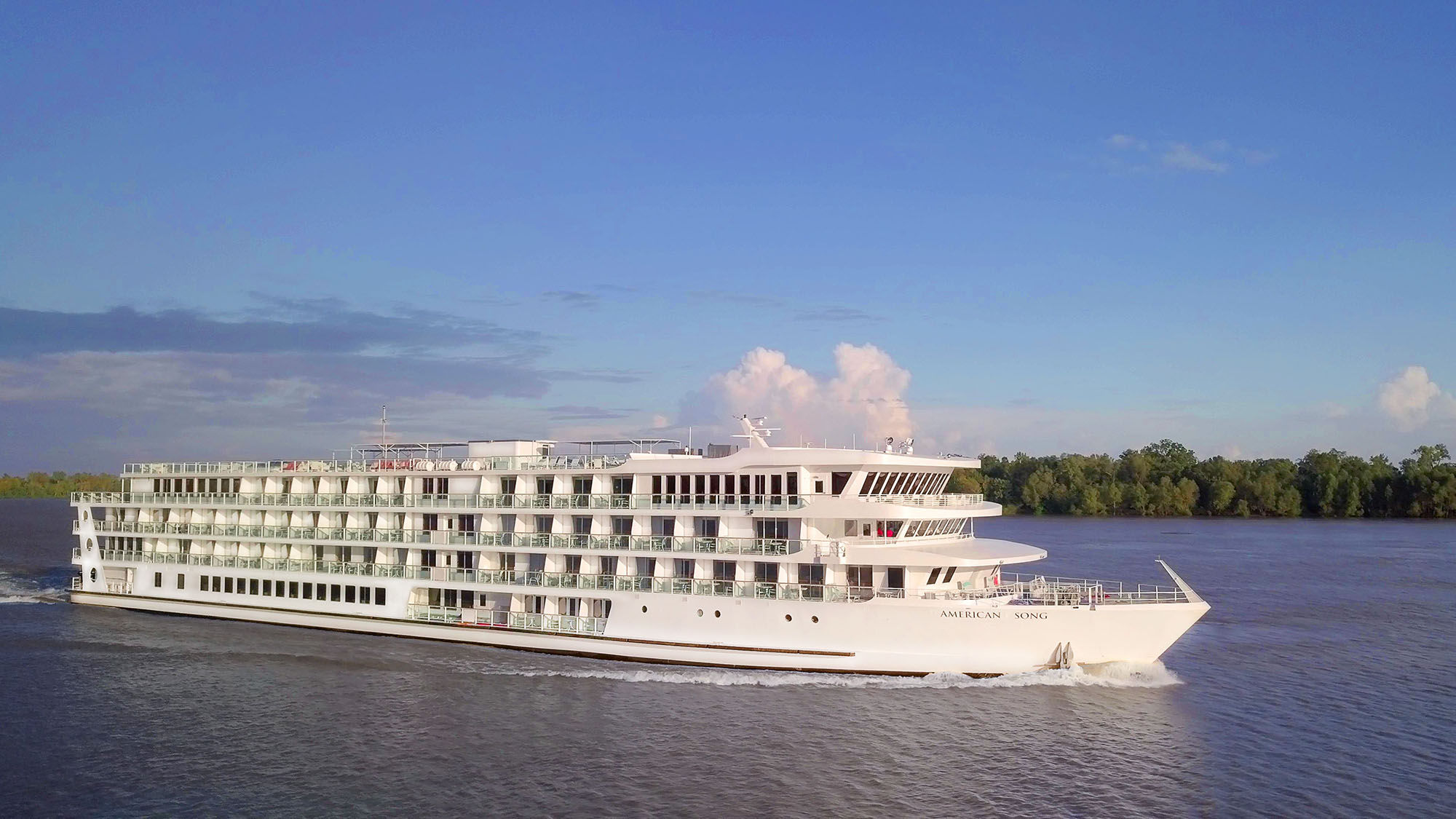 American Cruise Lines' first modern river ship, the American Song, entered service on the Mississippi River last year with sold-out sailings.