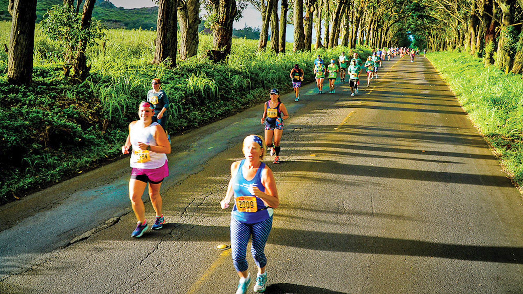 Runners tackle last year’s Kauai Marathon.
