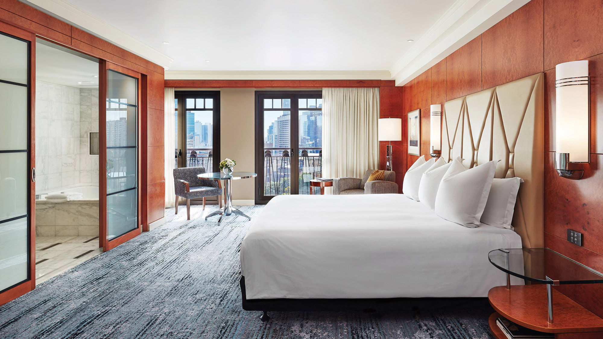 A King Room at the centrally located Park Hyatt Melbourne.