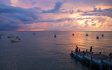 Sunset at Los Muertos pier.