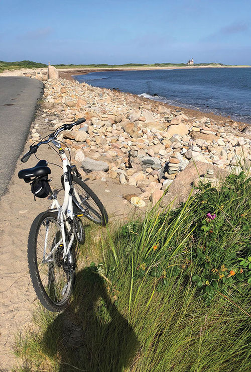 Taking one of the ship’s bicycles for a spin on Block Island in Narragansett Bay. Taking one of the ship’s bicycles for a spin on Block Island in Narragansett Bay.