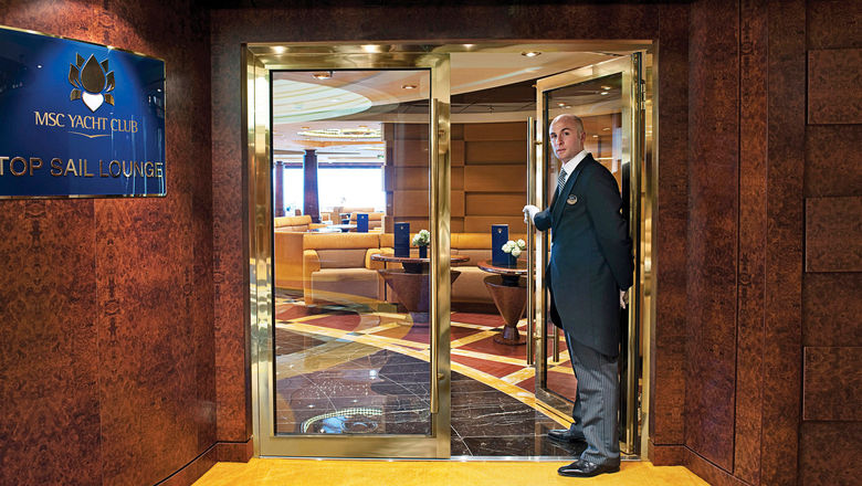 The MSC Yacht Club, a luxury enclave on MSC Cruises’ large ships, features butler service, among other amenities.