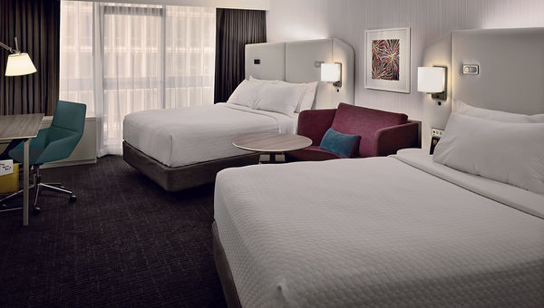 Crowne Plaza's WorkLife room concept features zones that encourage guests to work, relax and recharge. Crowne Plaza's WorkLife room concept features zones that encourage guests to work, relax and recharge.